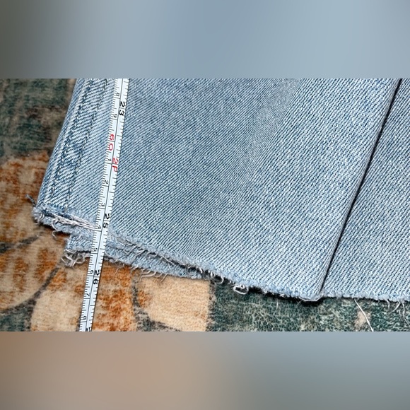 Hollister Women's Straight Leg Jeans in Soft Blue - Picture 6 of 6